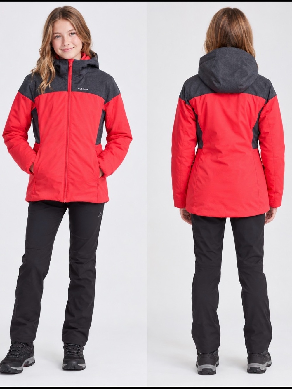 Quechua children's 14-15 years hiking/rain jacket from